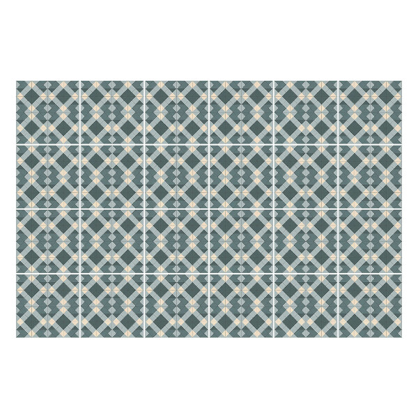 Autocolante pentru gresie Figuri geometrice într-o grilă