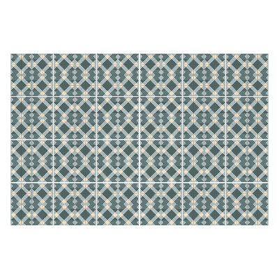 Autocolante pentru gresie Figuri geometrice într-o grilă