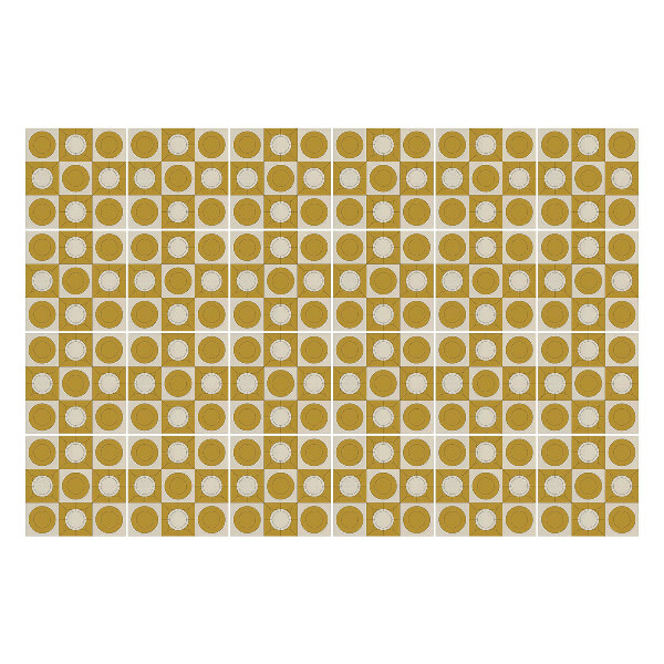 Autocolante pentru gresie Geometria cercurilor dintr-o grilă