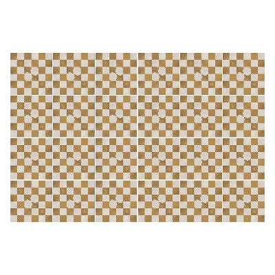 Autocolante gresie Tablă de șah cu motiv de flori