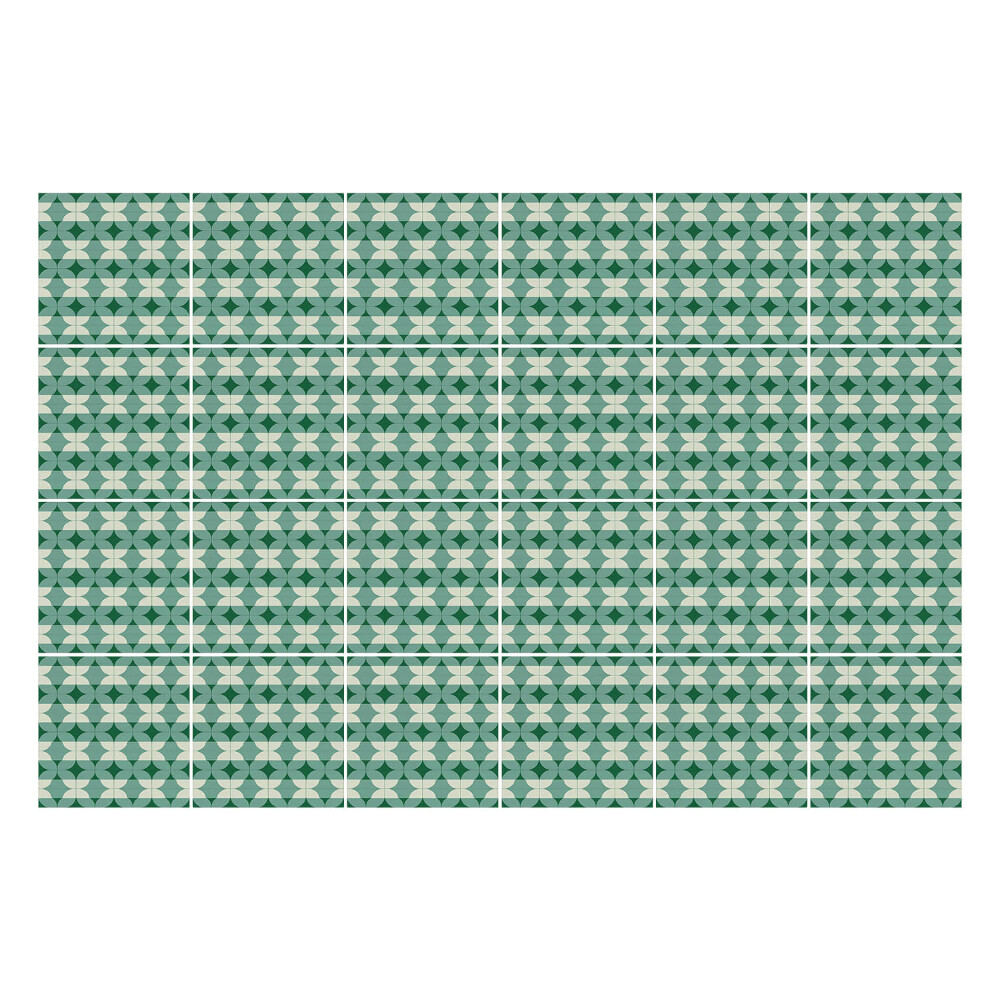 Autocolante gresie Figuri geometrice pe rând