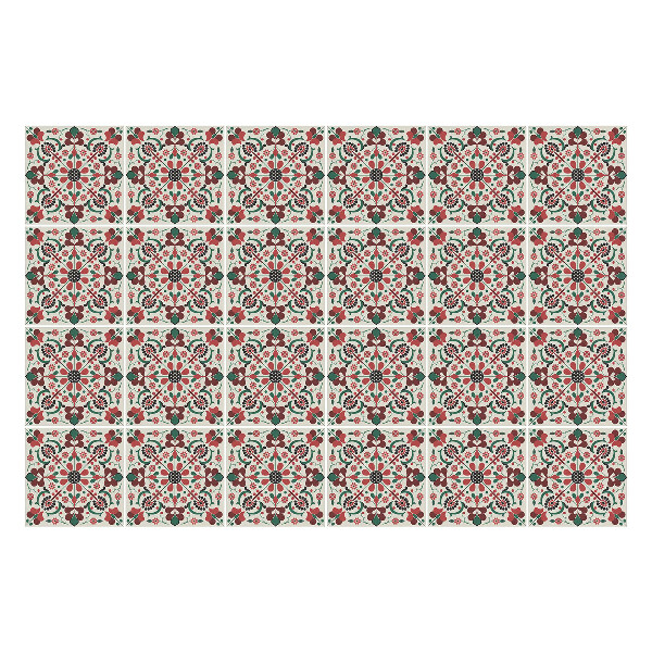 Autocolante gresie si faianta Motiv floral cu frunze