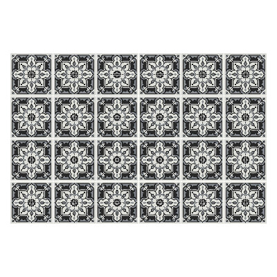 Autocolante gresie Motiv floral într-o plasă