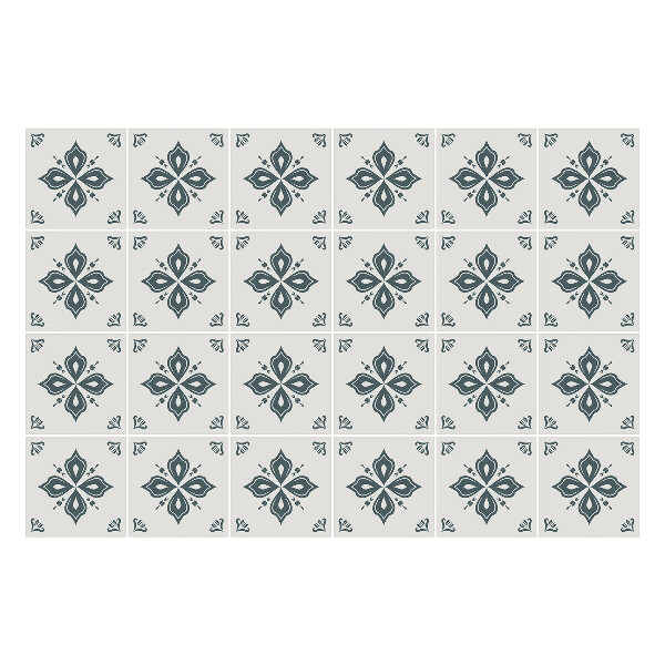 Autocolante gresie si faianta Ornamente florale într-o plasă