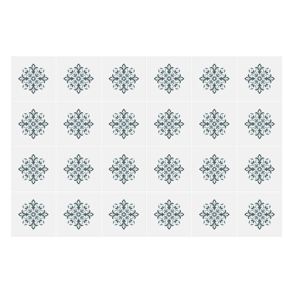 Autocolante gresie Motiv floral într-o plasă