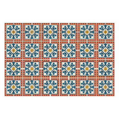 Autocolante gresie si faianta Motive florale în pătrate