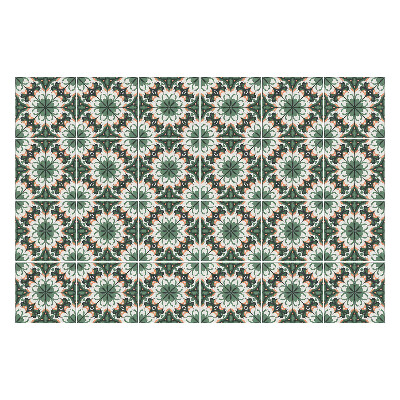 Autocolante pentru gresie Motive florale în simetrie