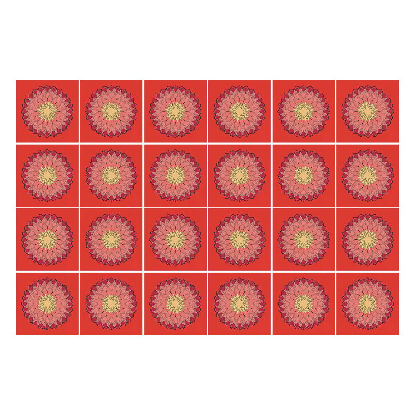 Autocolante gresie Model floral