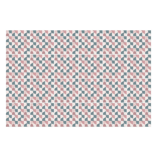 Autocolante pentru gresie Geometrie cu valuri