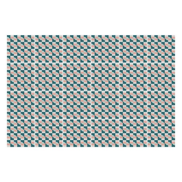 Autocolante gresie si faianta Pătrate geometrice