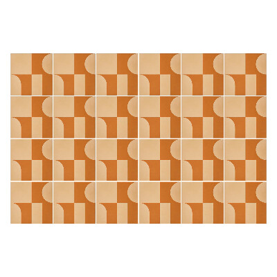 Autocolante pentru gresie Geometrie în armonie