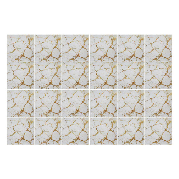 Autocolante pentru gresie Venatură de marmură naturală