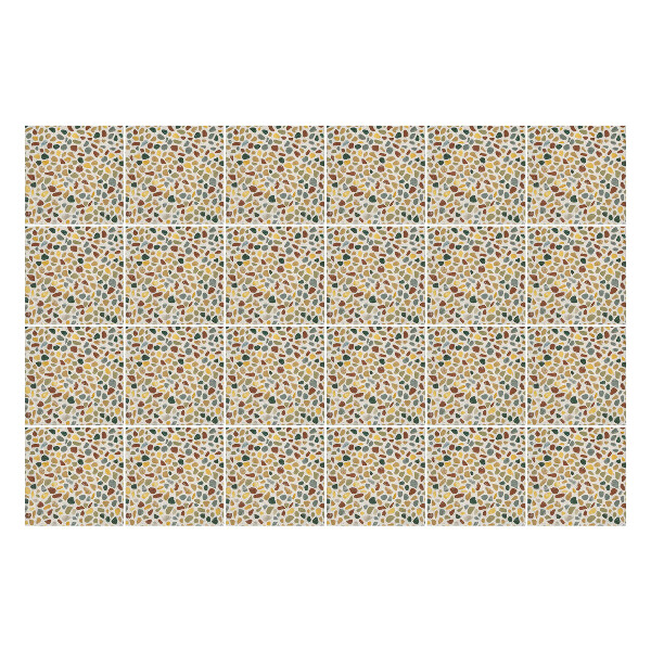 Autocolante pentru gresie Pietre colorate zdrobite