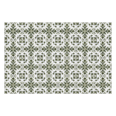 Autocolante pentru gresie Motiv cu flori și frunze