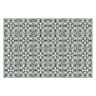 Autocolante gresie Ornamente de plante complexe