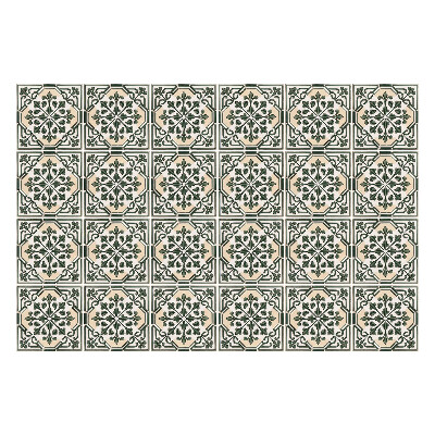 Autocolante gresie si faianta Placi florale