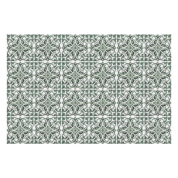 Autocolante gresie Ornamente florale într-o plasă