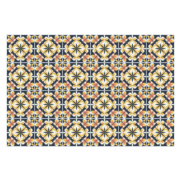 Autocolante pentru gresie motiv decorativ într-o grilă