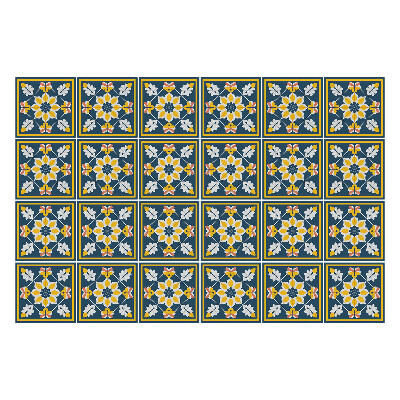 Autocolante pentru gresie Aranjamente florale in rame