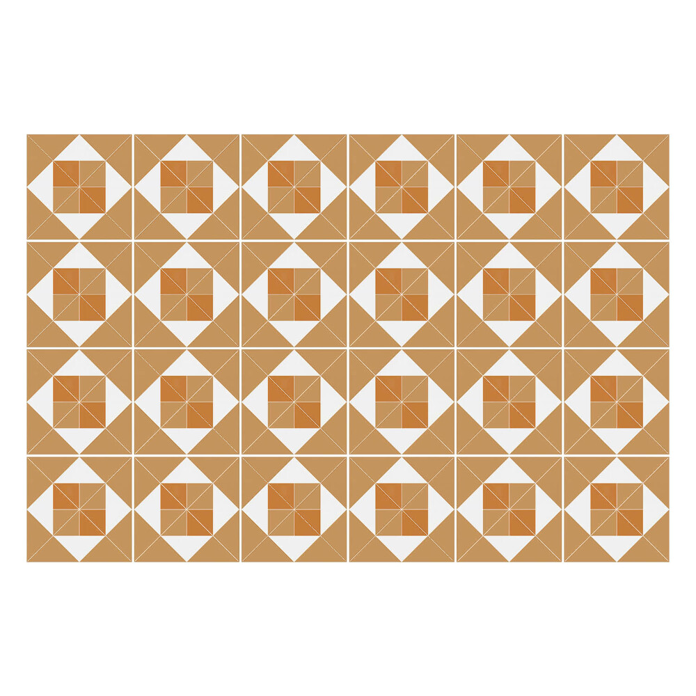 Autocolante pentru gresie Geometria pătratelor și romburilor