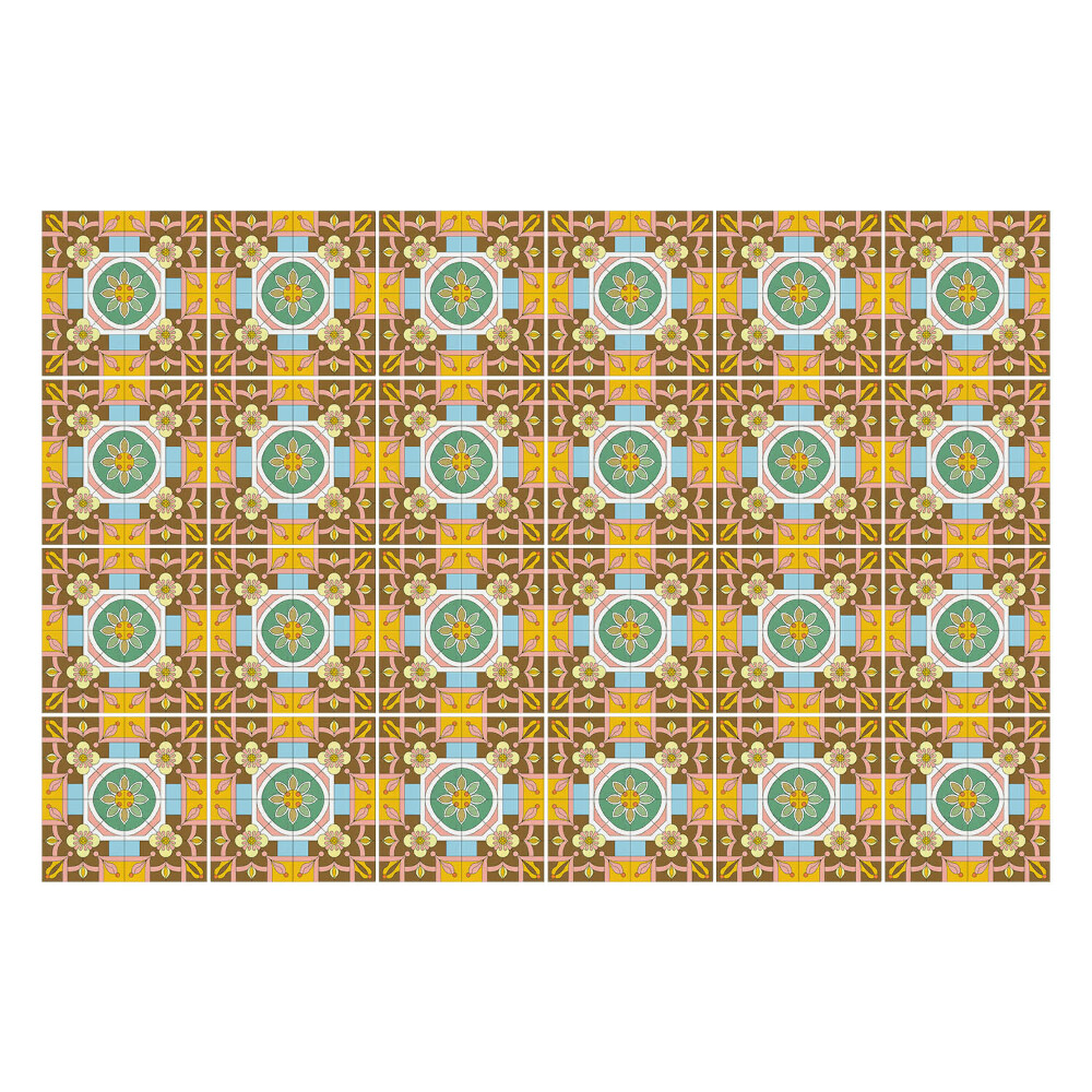 Autocolante gresie Model obișnuit de plăci