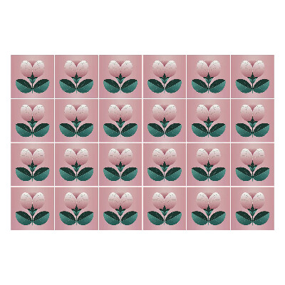 Autocolante gresie Ilustrații cu flori