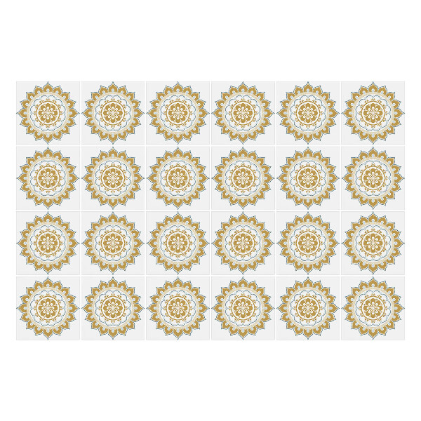 Autocolante gresie si faianta Mandale florale