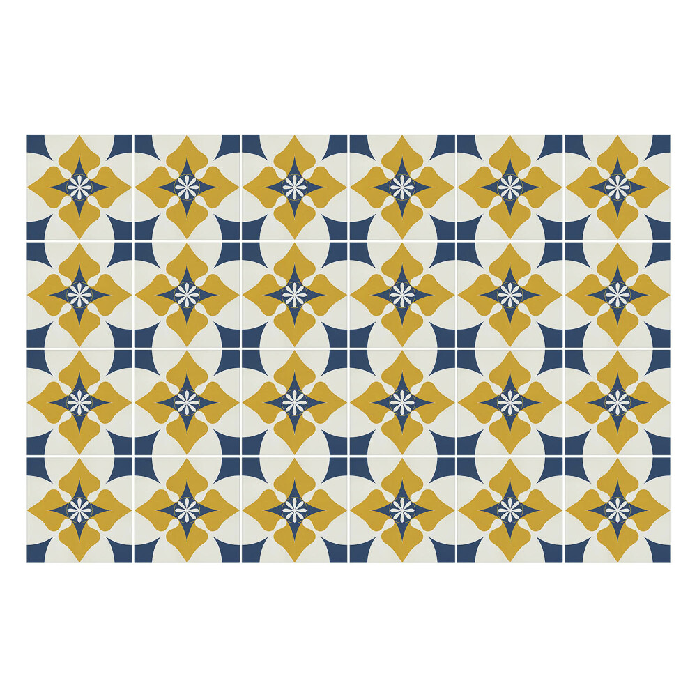 Autocolante gresie si faianta Motive florale pastelate