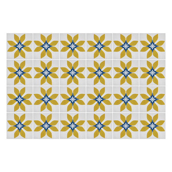 Autocolante gresie Flori minimaliste