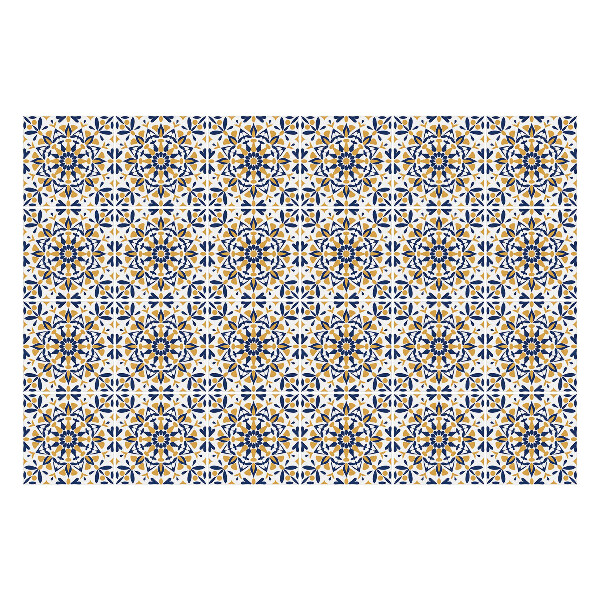 Autocolante pentru gresie Placi decorate cu detalii