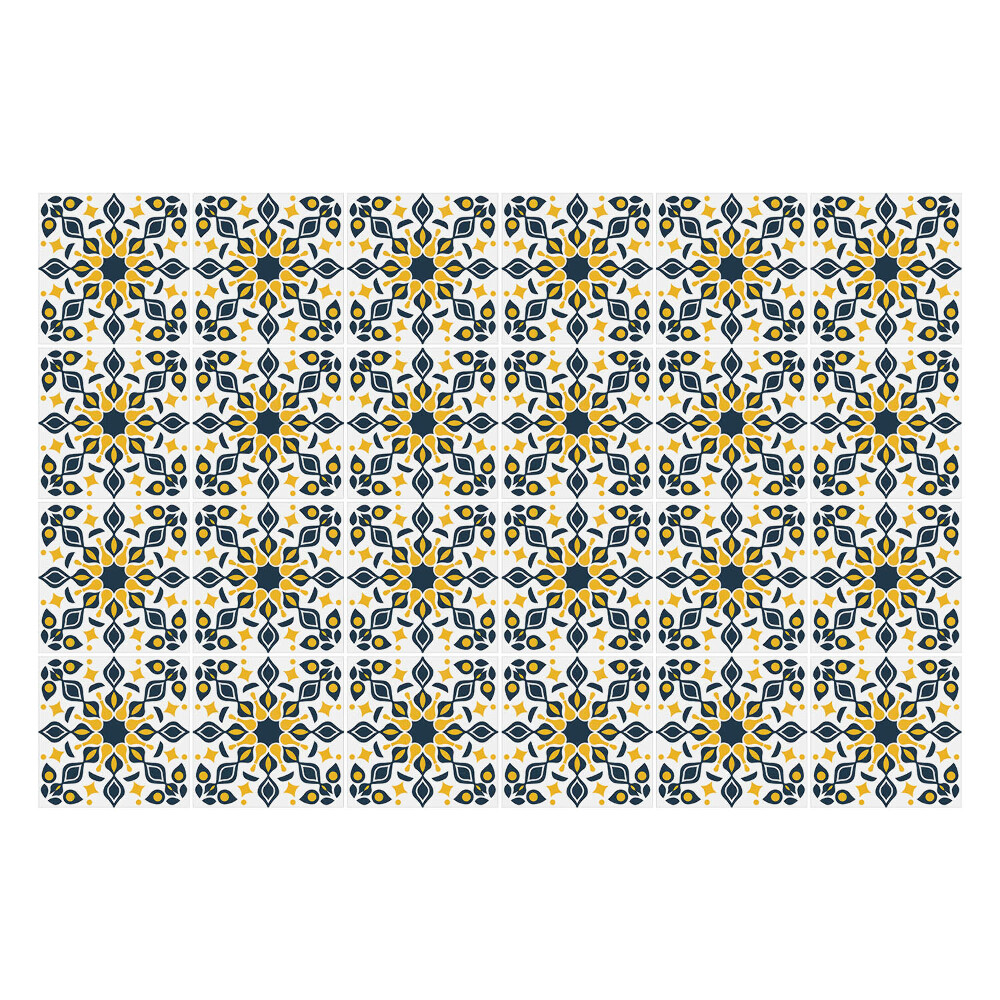 Autocolante gresie si faianta Motive vegetale în aranjament