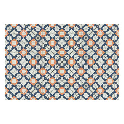 Autocolante pentru gresie Motive florale într-o plasă