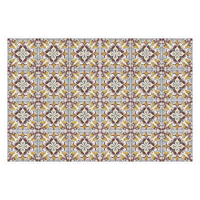 Autocolante gresie Aranjament de ornamente florale