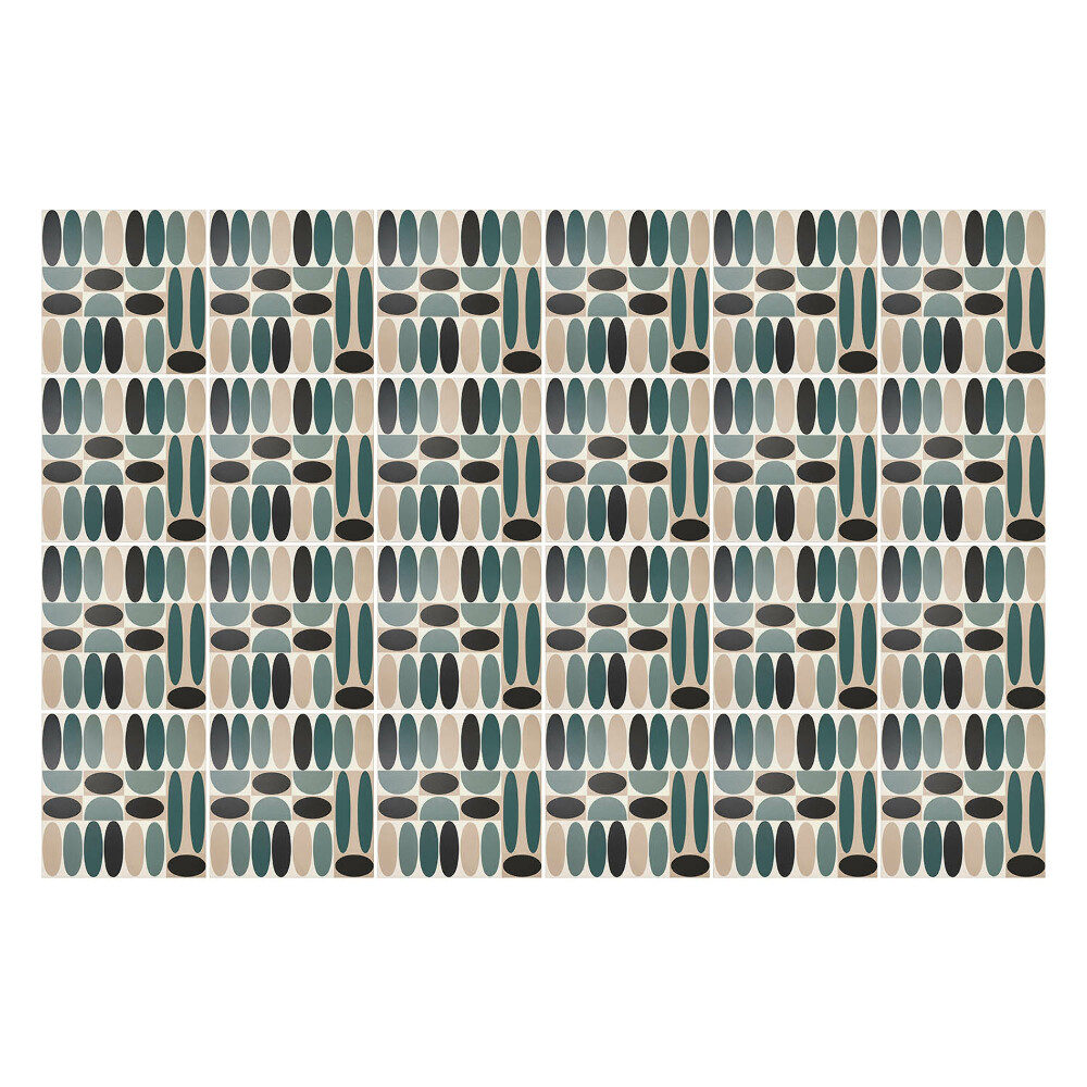 Autocolante gresie si faianta Geometria formelor ovale