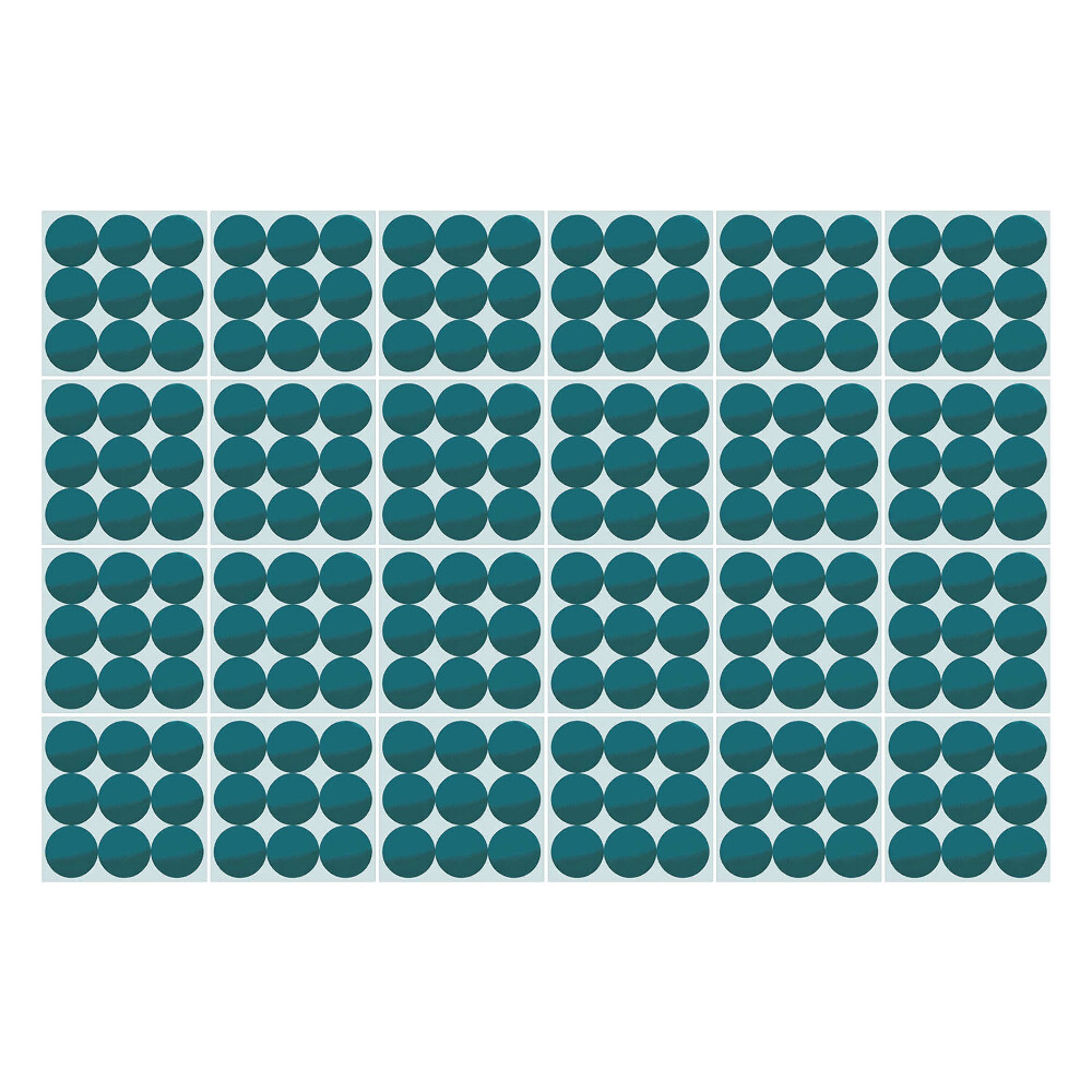 Autocolante pentru gresie Aranjarea cercurilor într-o grilă