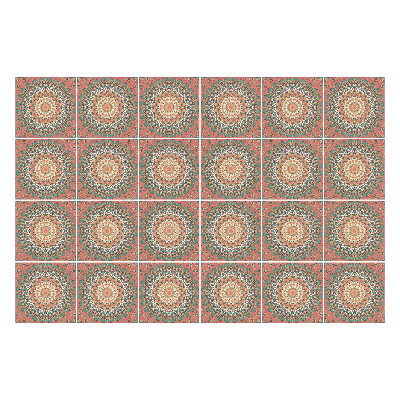 Autocolante gresie si faianta Mandale într-un aranjament regulat