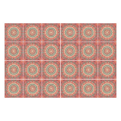 Autocolante pentru gresie Mandale pastelate