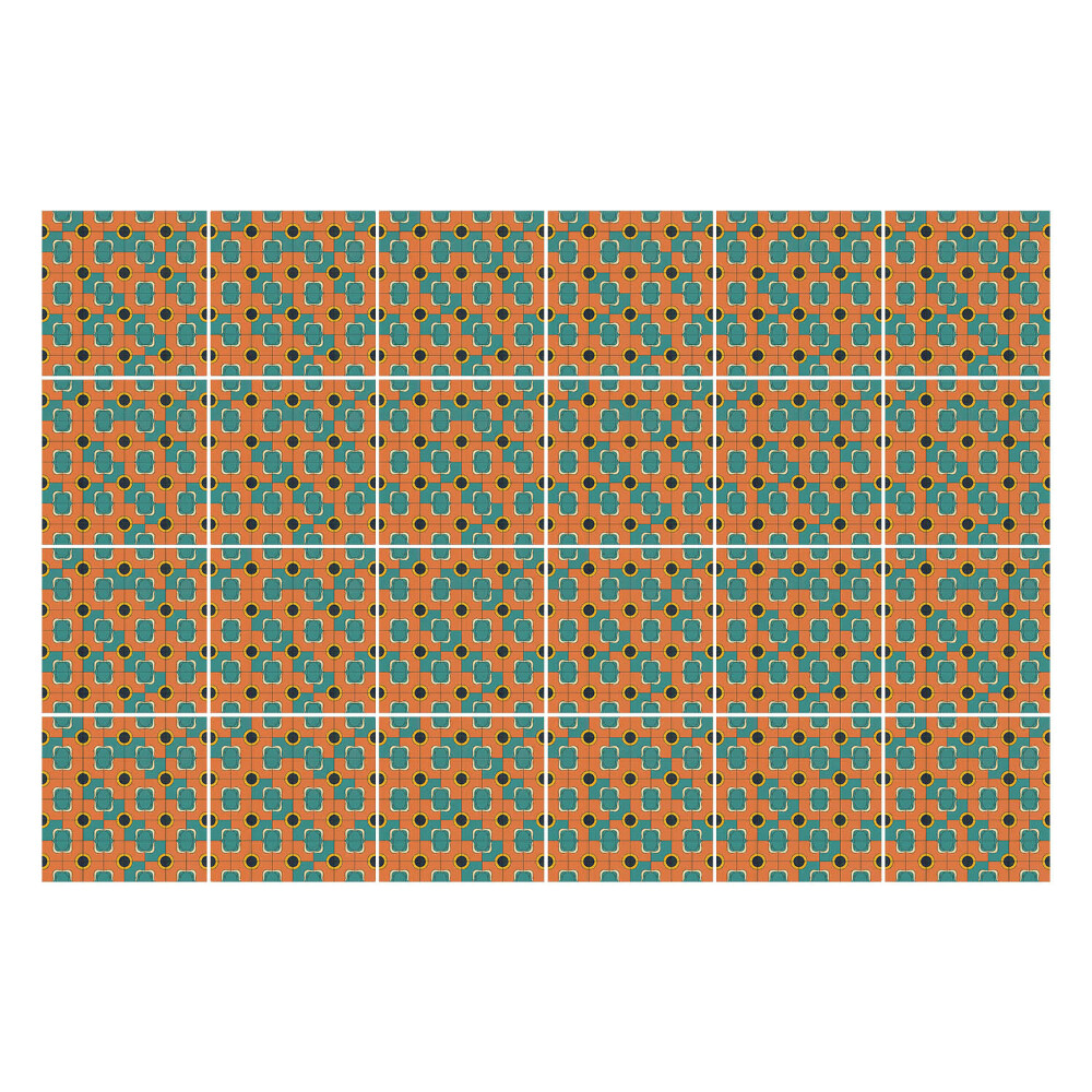 Autocolante gresie si faianta Model retro vintage