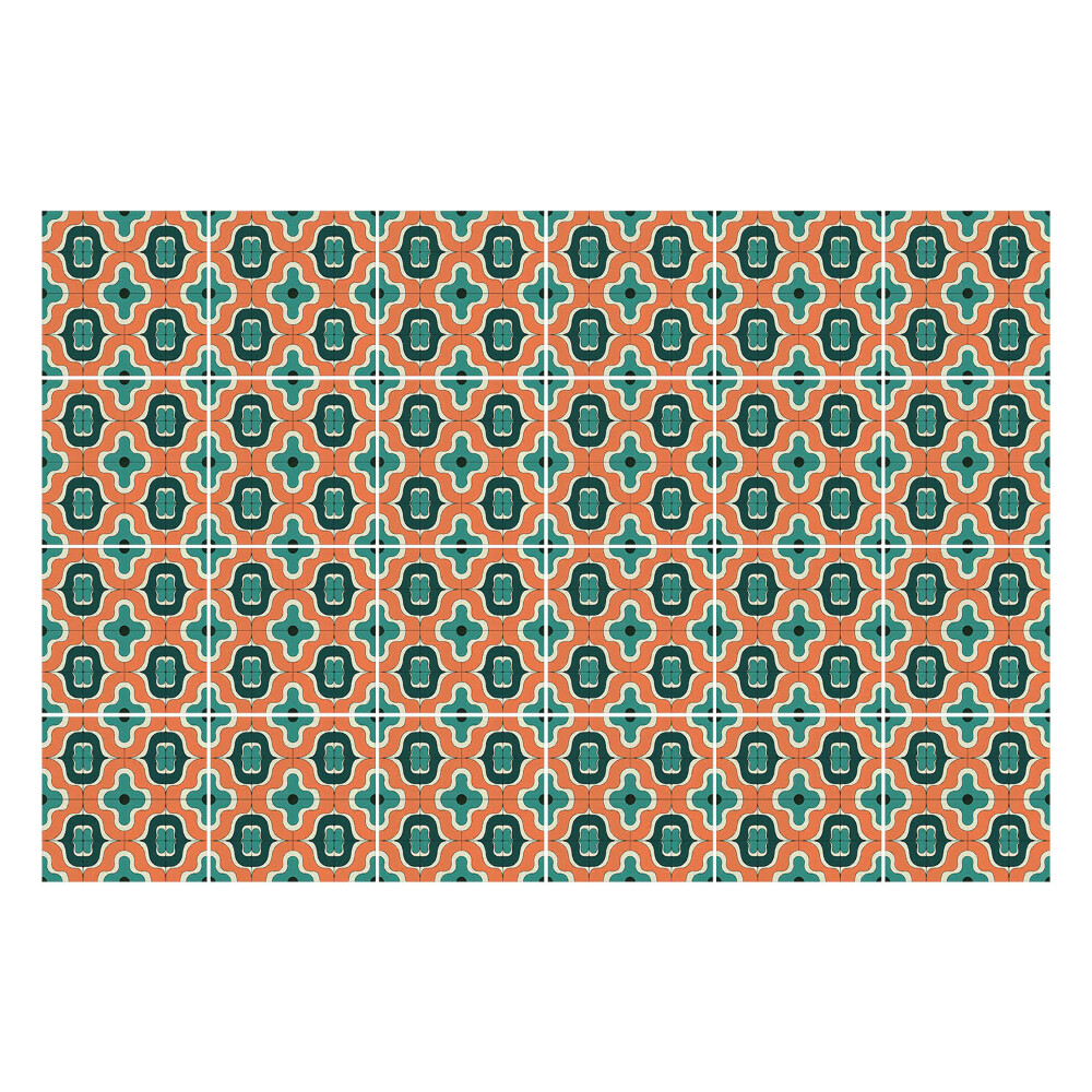 Autocolante gresie Model retro vintage