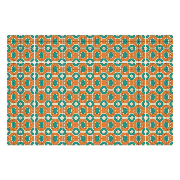 Autocolante pentru gresie Forme vintage ovale