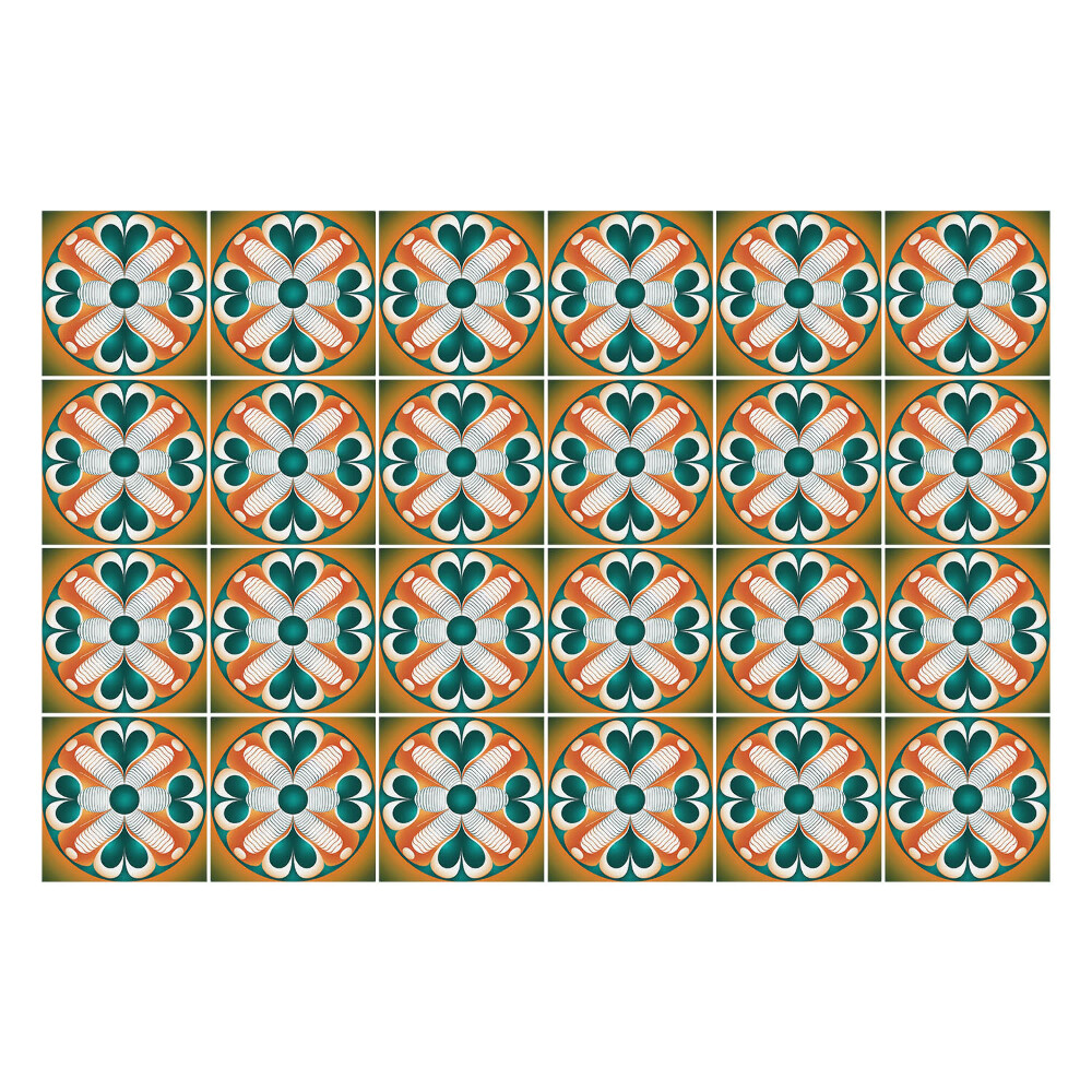 Autocolante gresie Model de faianță colorat