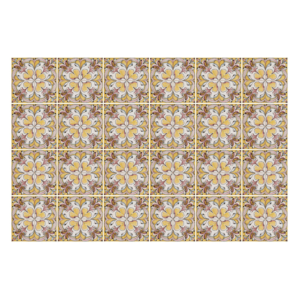 Autocolante pentru gresie Motive florale