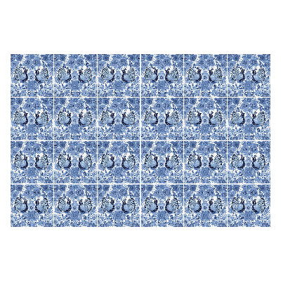 Autocolante gresie Motive florale cu fluturi