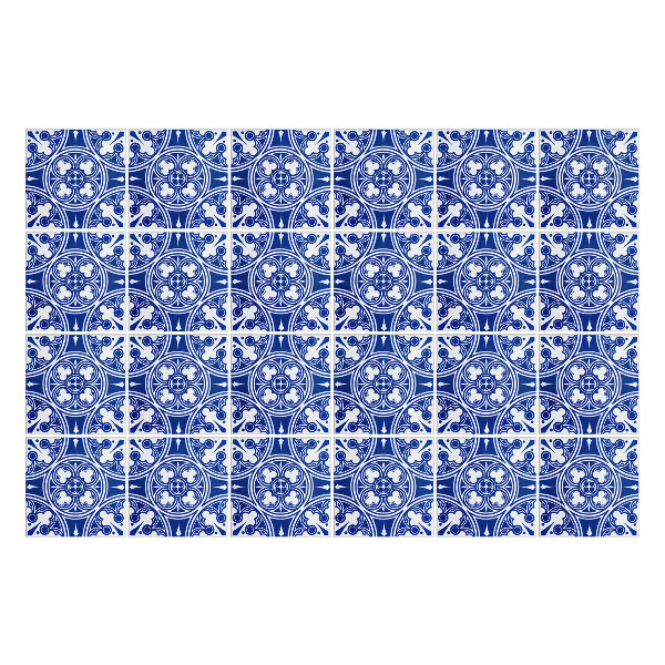 Autocolante gresie si faianta Ornamente florale în cercuri