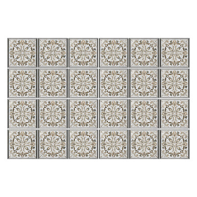 Autocolante gresie si faianta Placi florale elegante