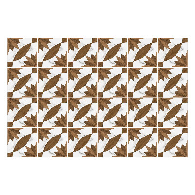 Autocolante pentru gresie Lemn cu marmură