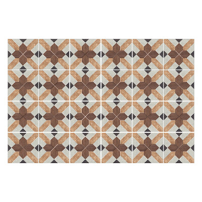 Autocolante pentru gresie Pătrate și cruci geometrice