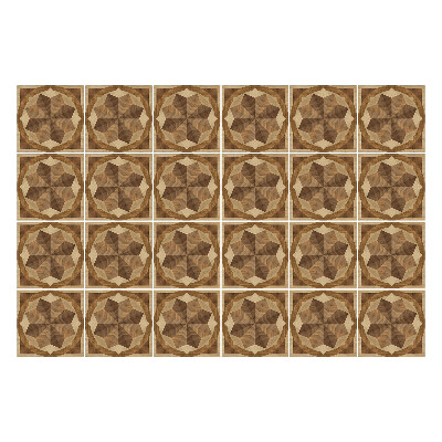 Autocolante pentru gresie Stele de lemn