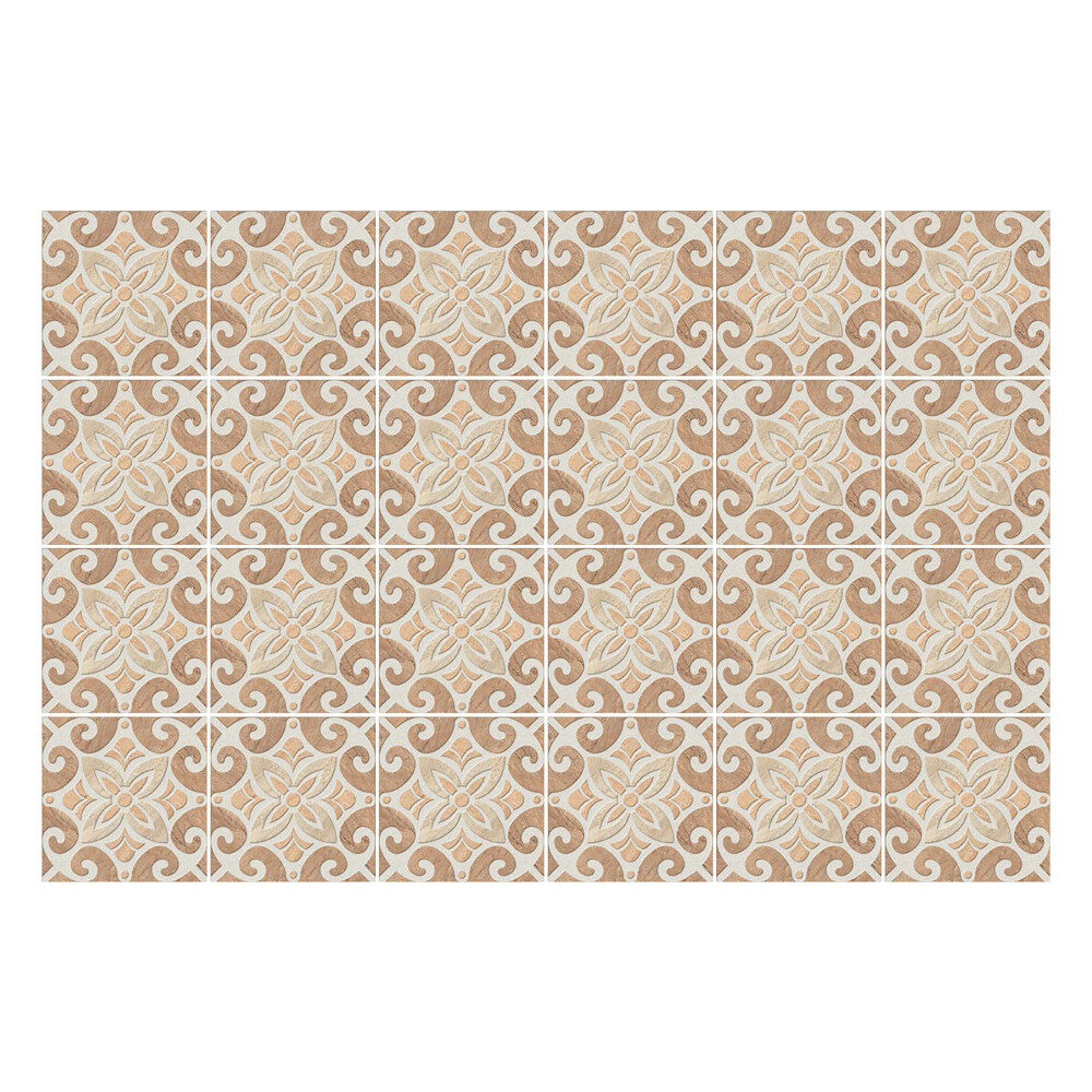 Autocolante gresie si faianta Ornamente florale cu valuri