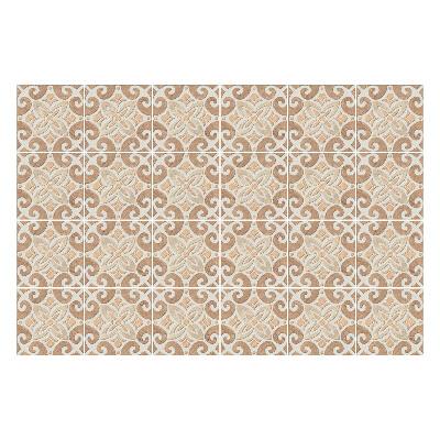 Autocolante gresie si faianta Ornamente florale cu valuri